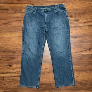Carhartt Jeans Mens 42x32 Relaxed Fit Denim Work Wear Straight Leg 101483 968